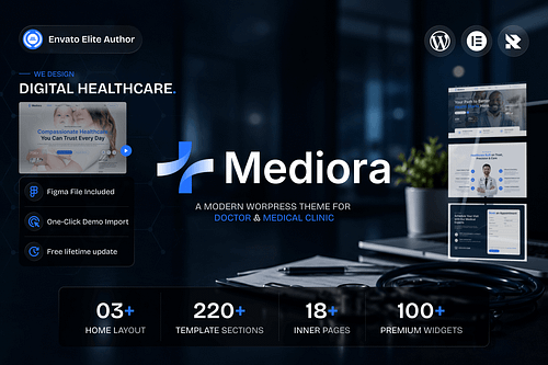 Mediora - Doctor & Medical Clinic Elementor WordPress Theme